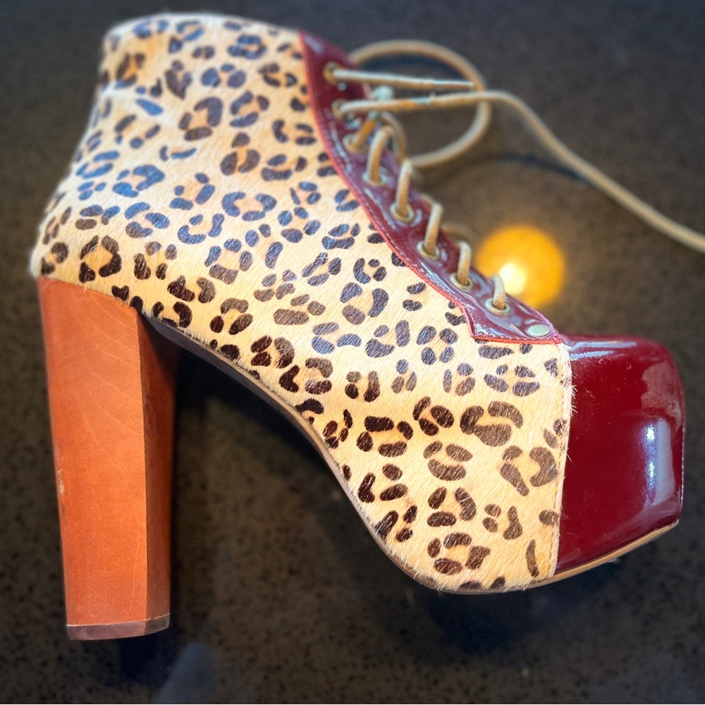 Jeffery Campbell Platform chunky heel booties